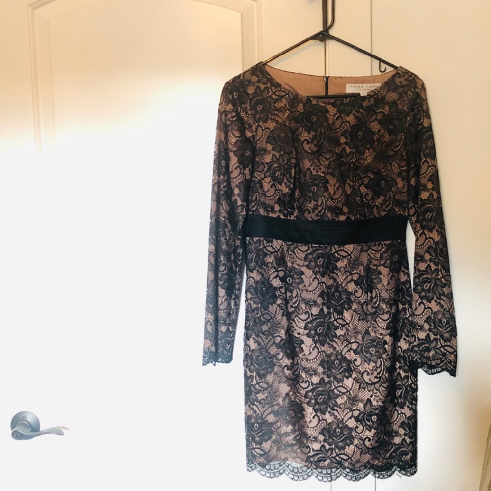 Trina Turk Black Lace dress Size 4